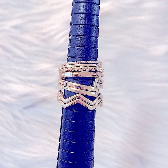 🆕Trendy💍Boho Stackable Gold 8pc Ring Set - Picture 4 of 16